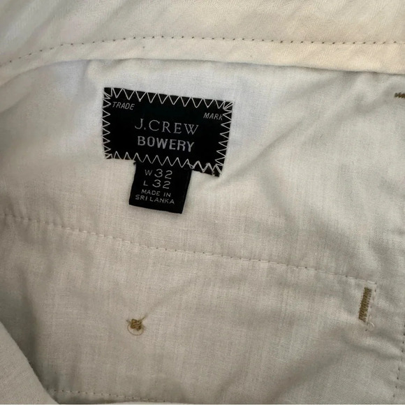 J Crew Bowery Slim Fit Dress Pants Trousers stretch Chino Tan W32x32 - Picture 6 of 8